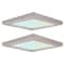 Luxrite 4 Inch Square LED Flush Mount Light 3 CCT 3000K-5000K 10W 600LM Dimmable Brushed Nickel 2-Pack LR23591 LR23679-2PK - alternate 1